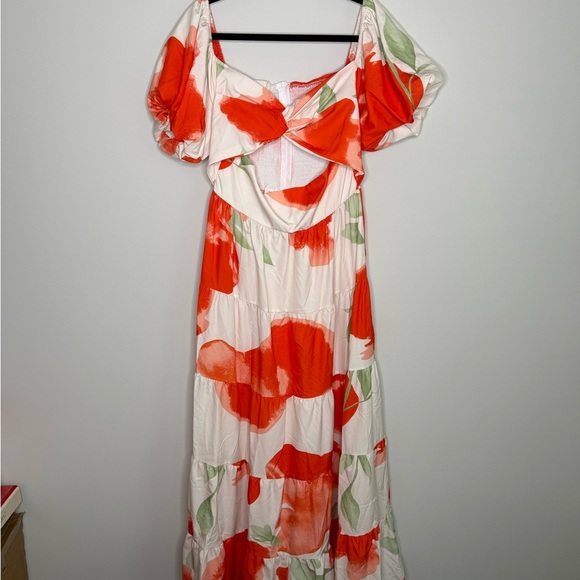 Floral Off-Shoulder Maxi Dress - Picture 2 of 10